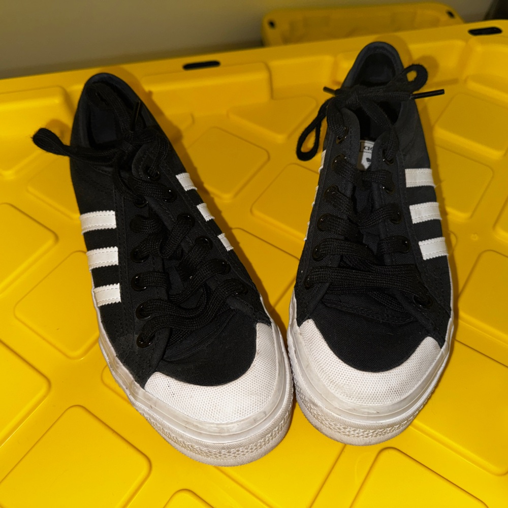 Adidas Nizza Black and White Platform Women’s Sneakers 7.5
